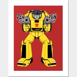 Transformers Sunstreaker G1 Pew Pew Posters and Art